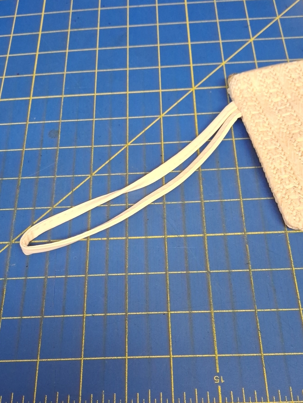Weave Beige Rope Handled Pouch Bag 6x5 New - Picture 3 of 4
